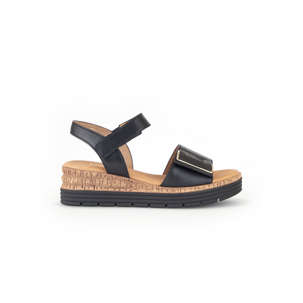 Gabor - Shout - 82.700.57 - Schwarz (Uni+Gold) - Sandals