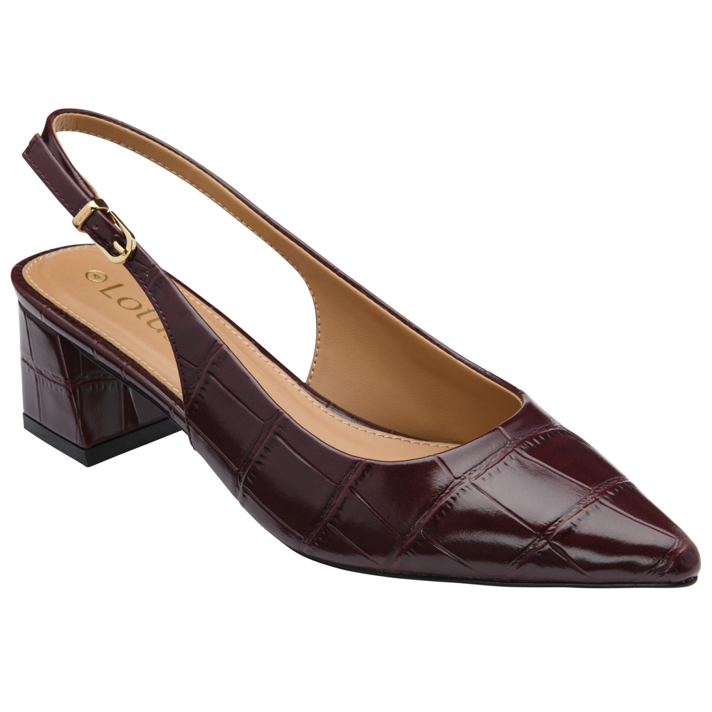 Lotus - Arwen - ULS676DR - Bordo Croc - Shoes