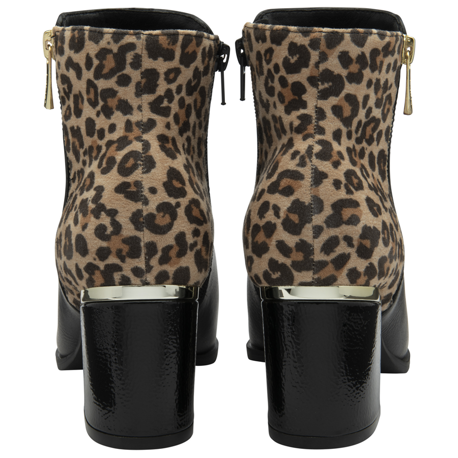 Lotus - Athens  - ULB456BX - Black/Leopard - Boots