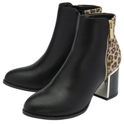 Lotus - Athens  - ULB456BX - Black/Leopard - Boots