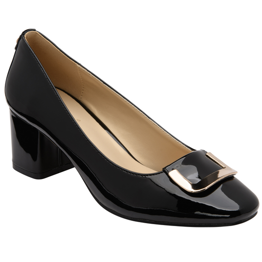 Lotus black clearance patent shoes