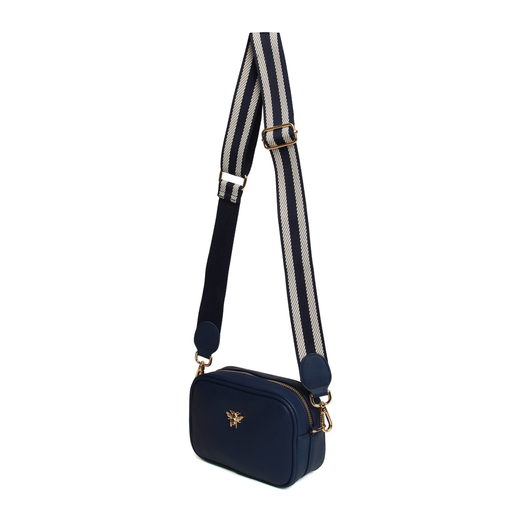 Alice Wheeler - Mini Mayfair Webbing Strap - AW5760 - Navy - Bags