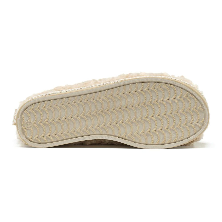 Bedroom Athletics - Alicia Luxury Borg Fleece Platform Mule - Biscuit  - Slippers