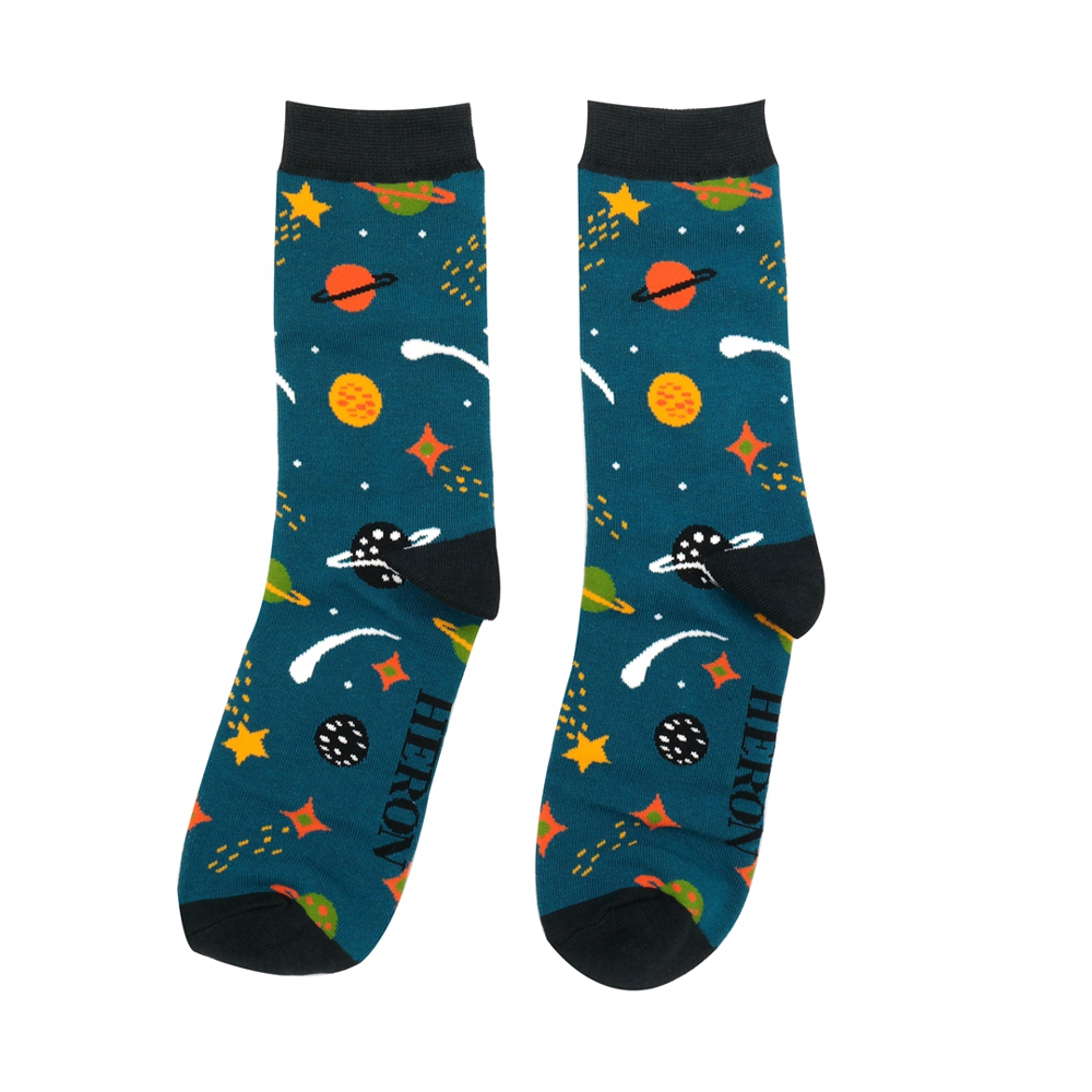 Miss Sparrow - Mr Heron Space Socks Box - Navy - Socks