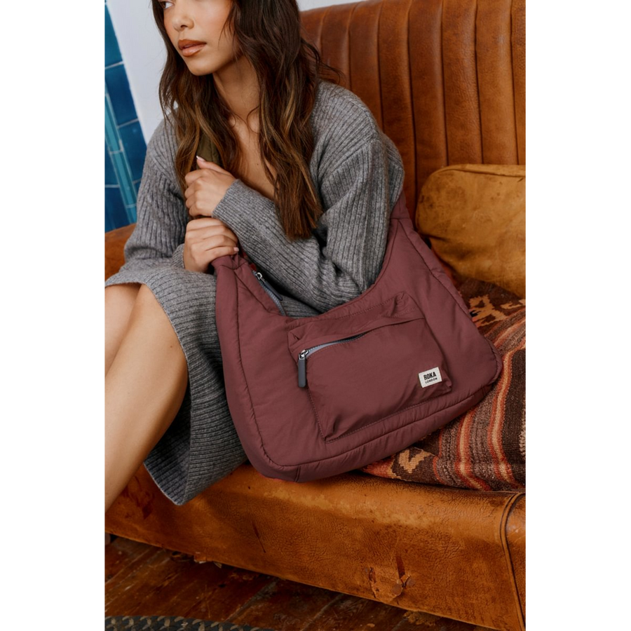 Roka - Belsize Bordeaux Medium Taslon - Bags