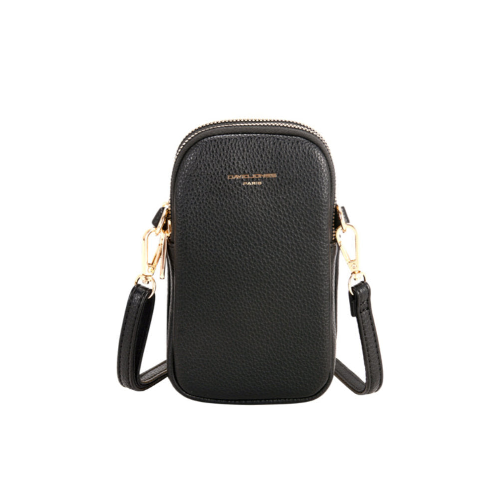 Nova Leathers - Double Zip Phone Case - Cm6814A Black