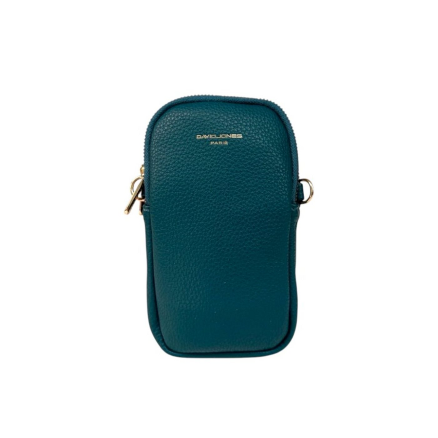 Nova Leathers - Double Zip Phone Case - Cm6814A Twilight Teal