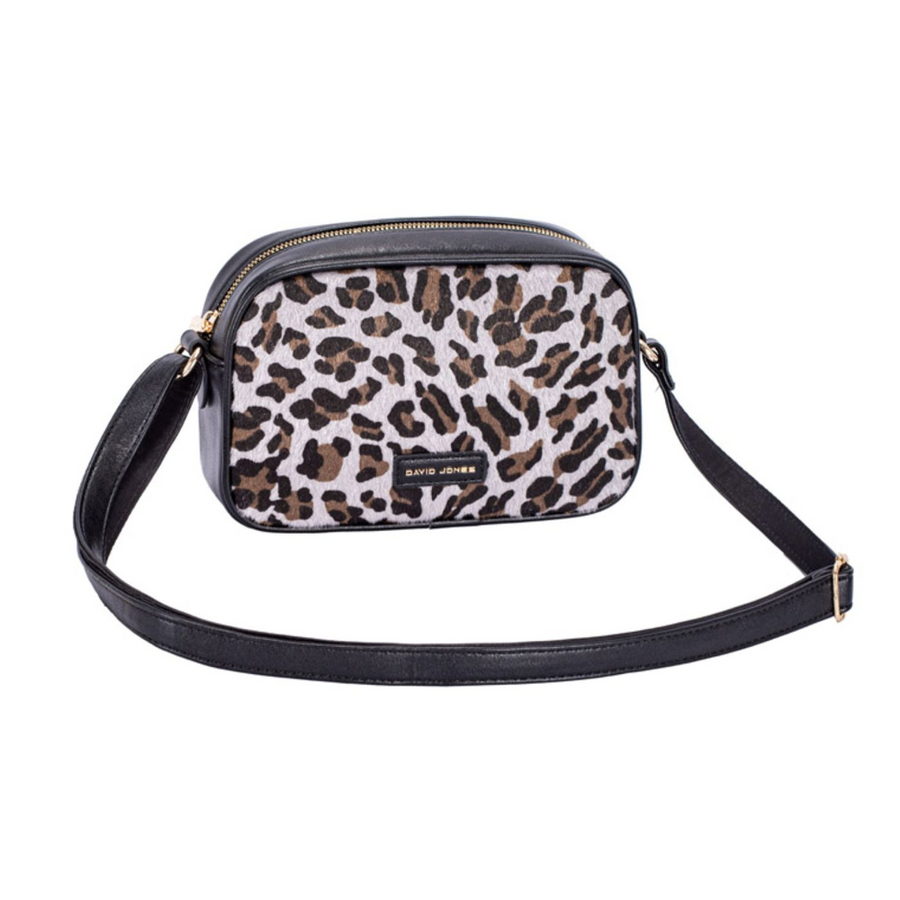 Nova Leathers - Animal Print Camera Bag - CM7663 Black - Bags