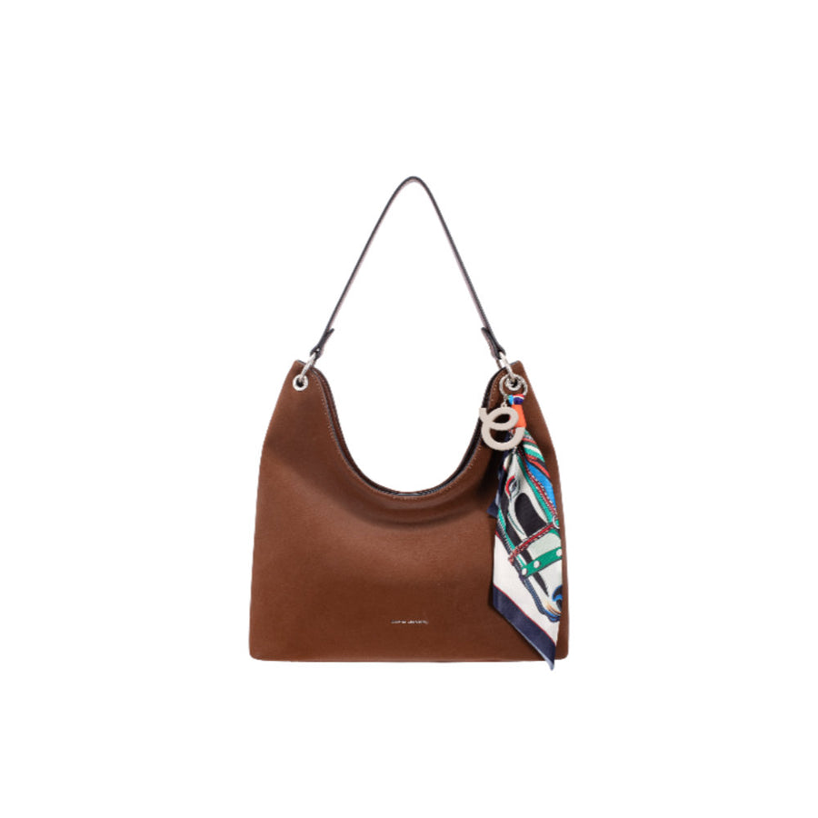 Nova Leathers - Slouchy Hobo Bag - Cm8528 Red Mud