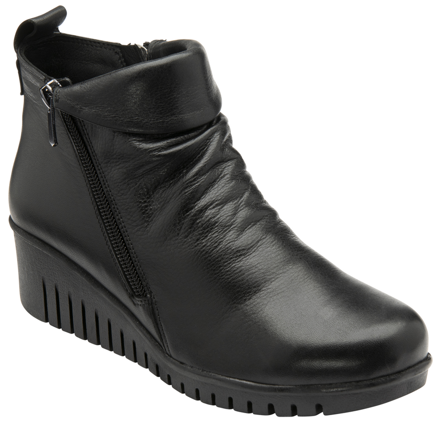 Lotus - Cordelia - Black Leather  - Boots