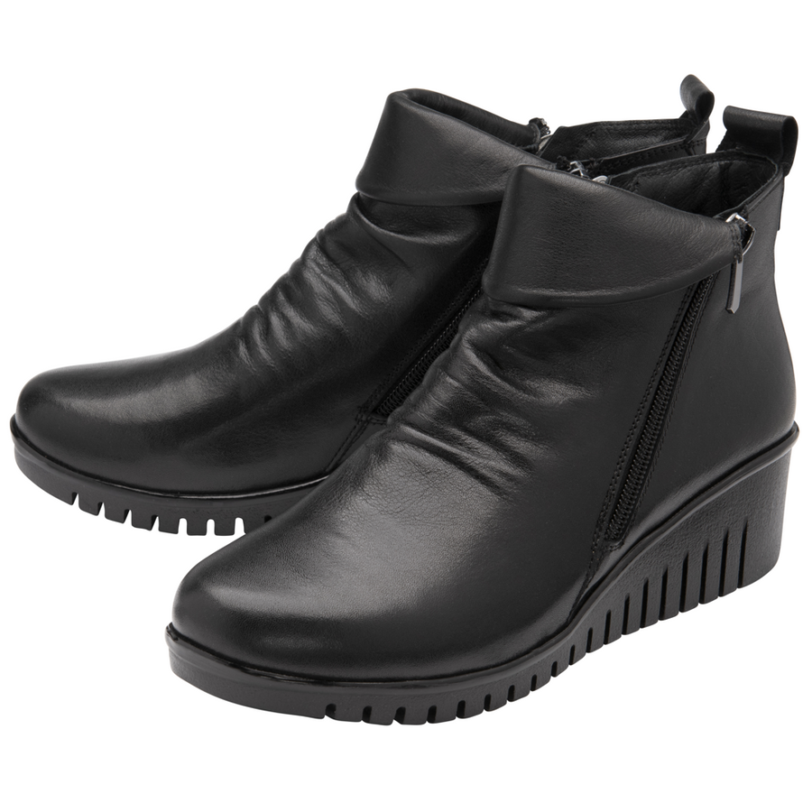 Lotus - Cordelia - Black Leather  - Boots