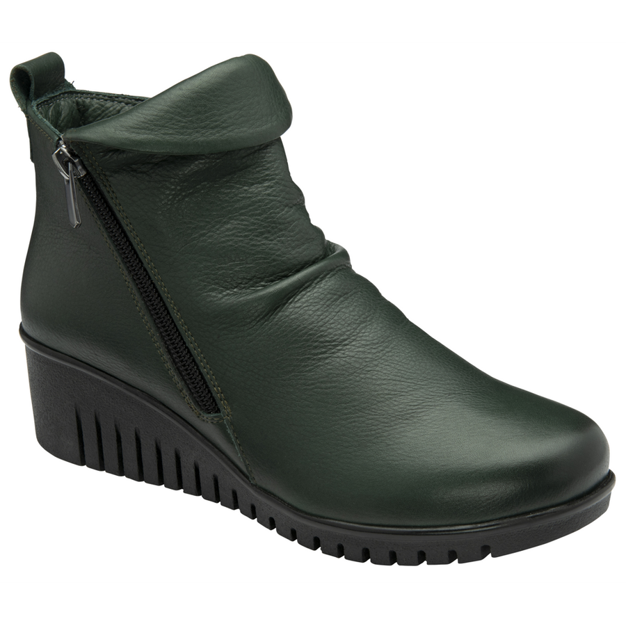 Lotus - Cordelia - Green Leather  - Boots