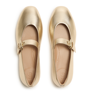 FitFlop - Delicato Leather Mary Ballerina - Platino - Shoes