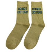 Miss Sparrow - DS009 - Glitter Statement Socks Do Not Disturb - Multi