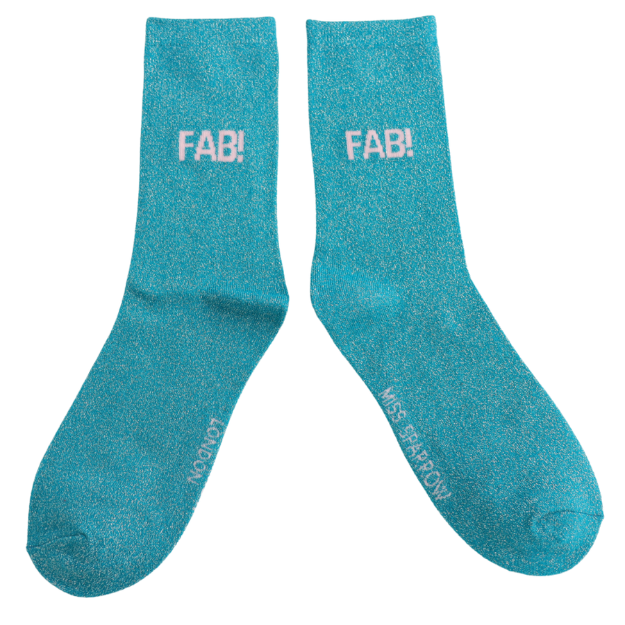 Miss Sparrow - DS010 - Glitter Statement Socks Fab - Multi