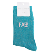 Miss Sparrow - DS010 - Glitter Statement Socks Fab - Multi