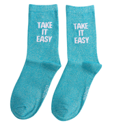 Miss Sparrow - DS051 - Glitter Statement Socks Take It Easy - Multi