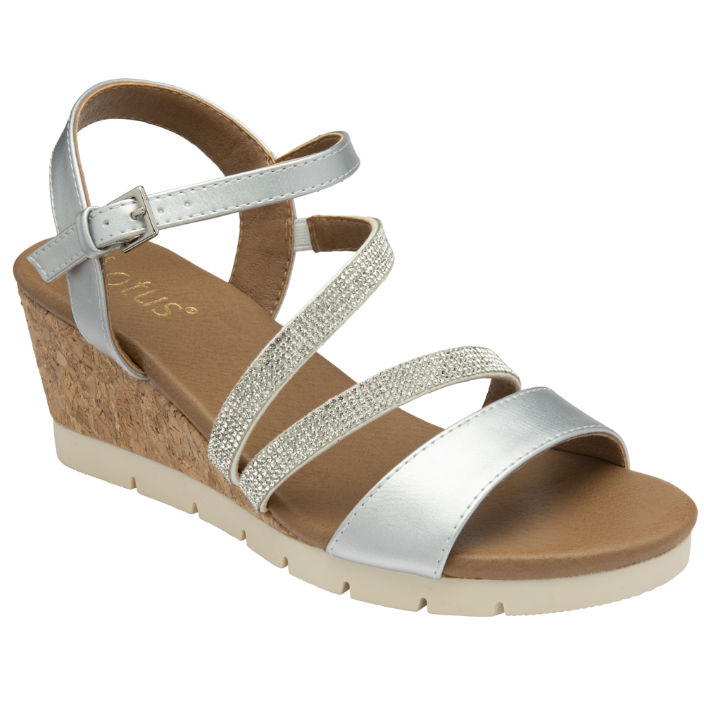 Lotus - Goldi - Silver - Sandals