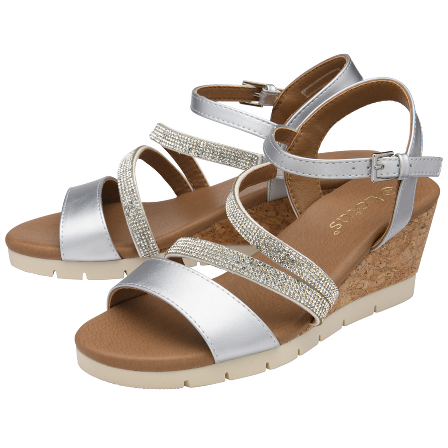 Lotus - Goldi - Silver - Sandals