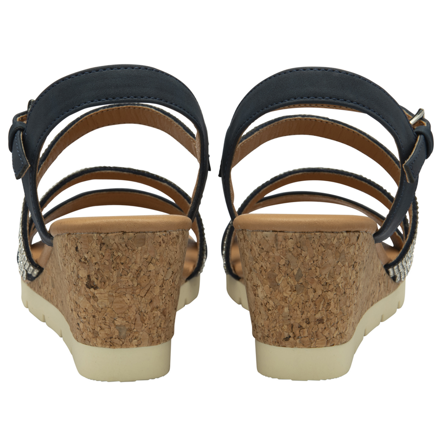 Lotus - Goldi - Navy - Sandals