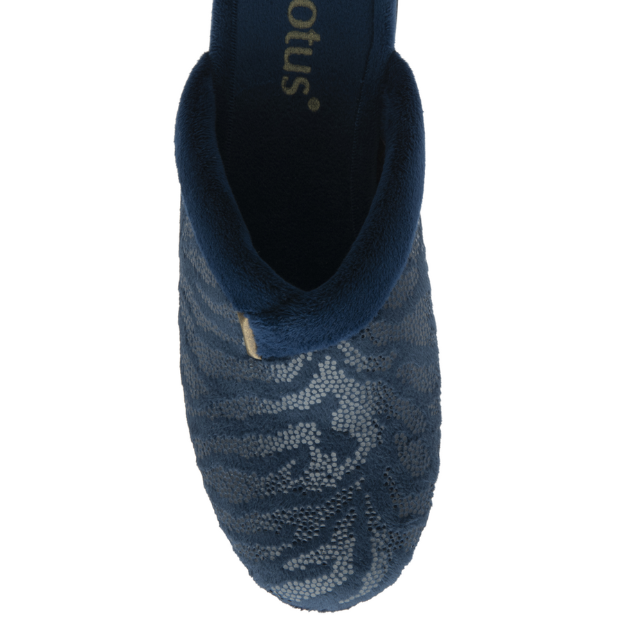 Lotus - Gracia - Navy  - Slippers