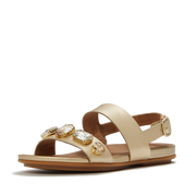 FitFlop - Gracie Ultra-Jewel Leather Back-Strap  - Platino - Sandals