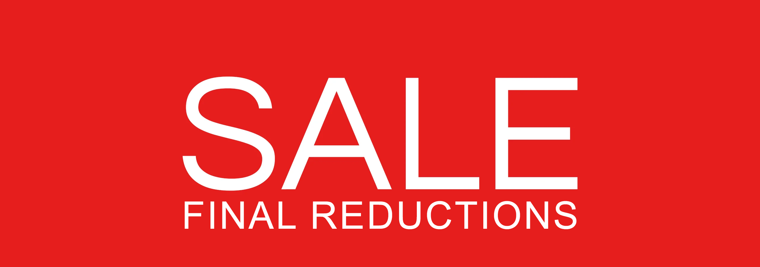 banner sale final reductions