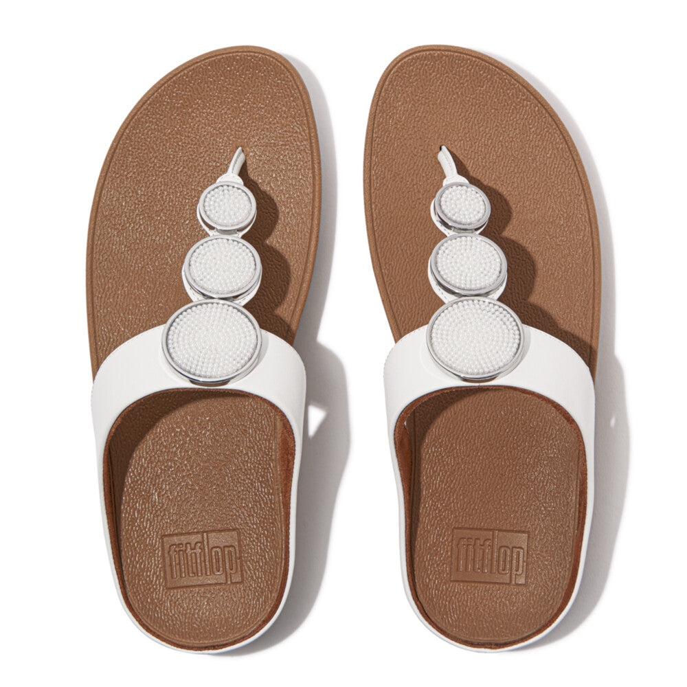 FitFlop - Halo - White - Sandals – Gibbs Shoes