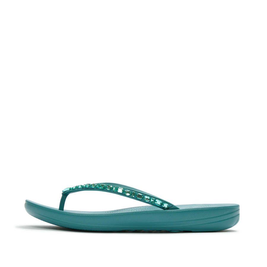 FitFlop - Iqushion Multi-Crystal Ergonomic - Teal - Sandals
