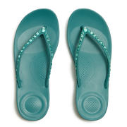 FitFlop - Iqushion Multi-Crystal Ergonomic - Teal - Sandals