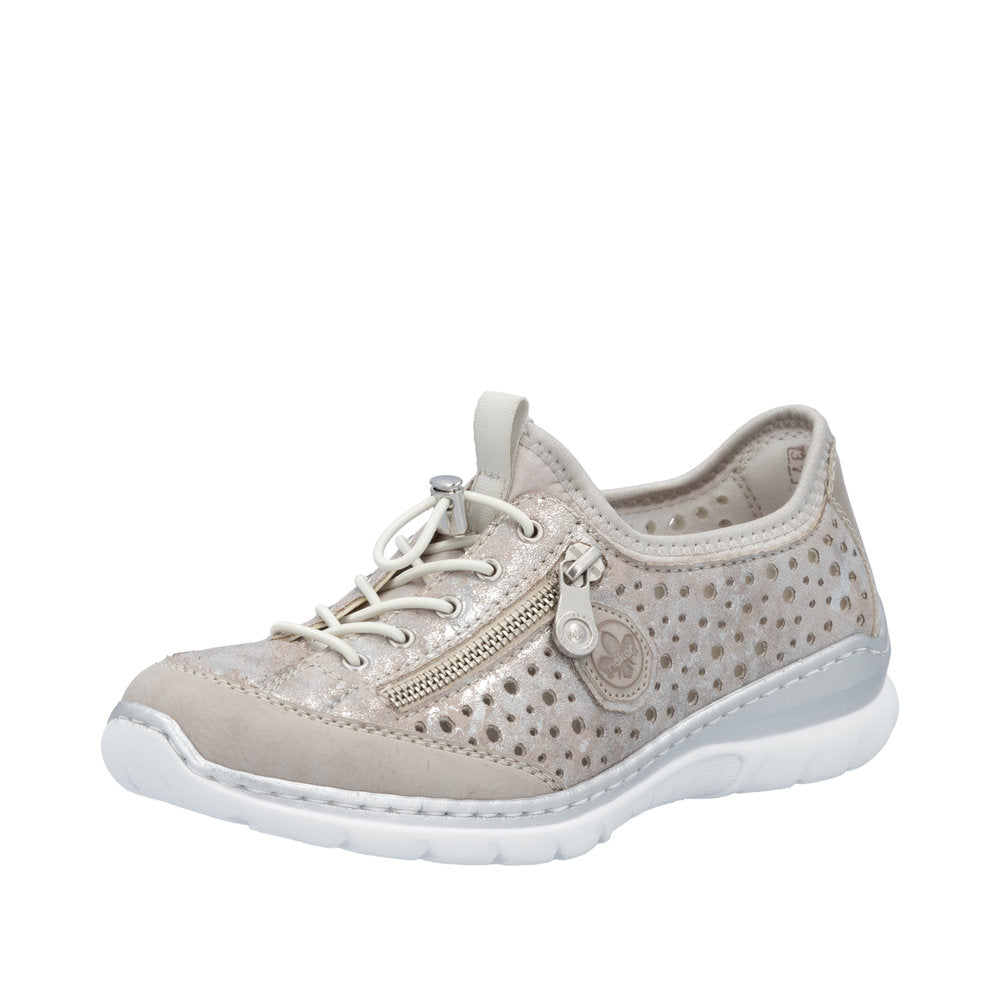 Rieker - L32P6-90 - Ice/Rose-Metallic/Perlcloud - Shoes