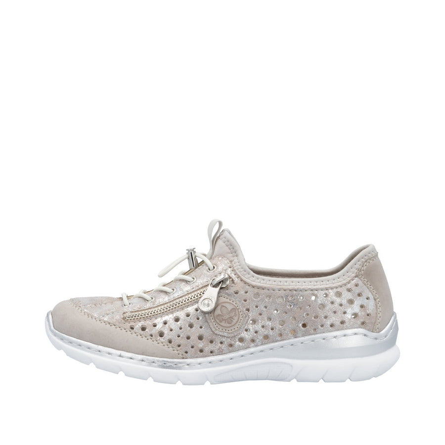Rieker - L32P6-90 - Ice/Rose-Metallic/Perlcloud - Shoes