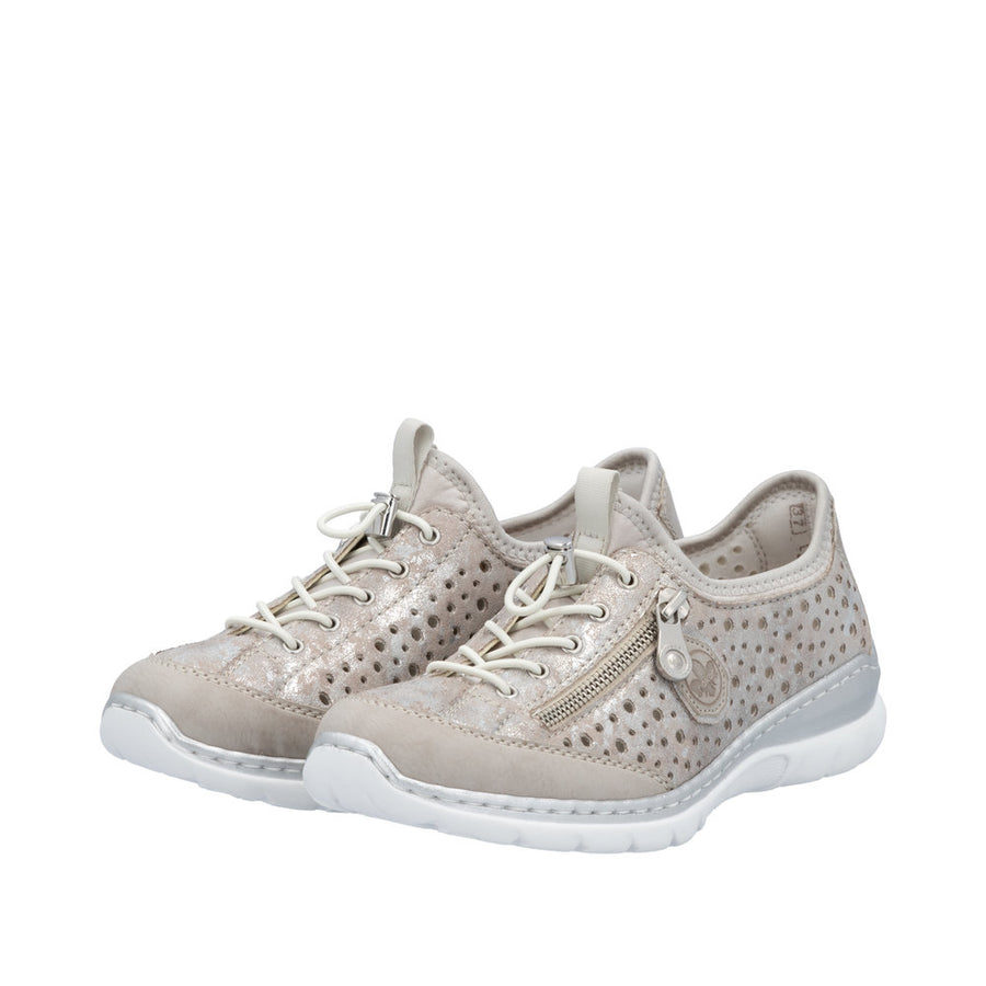 Rieker - L32P6-90 - Ice/Rose-Metallic/Perlcloud - Shoes