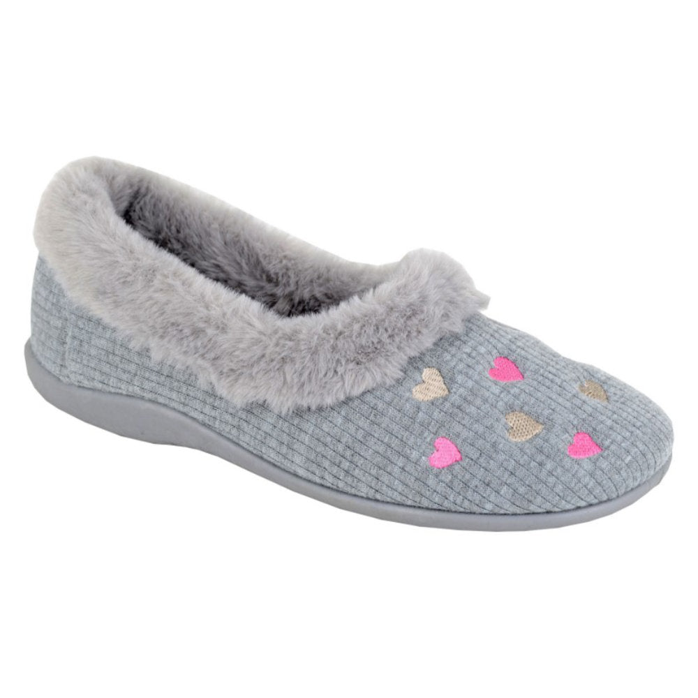 Sleepers Daisy Grey Slipper LS172F