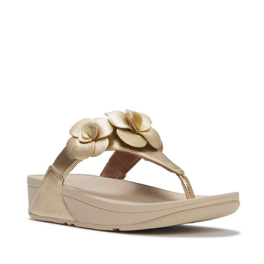 FitFlop - Lulu Flower Toe-Post - Platino - Sandals