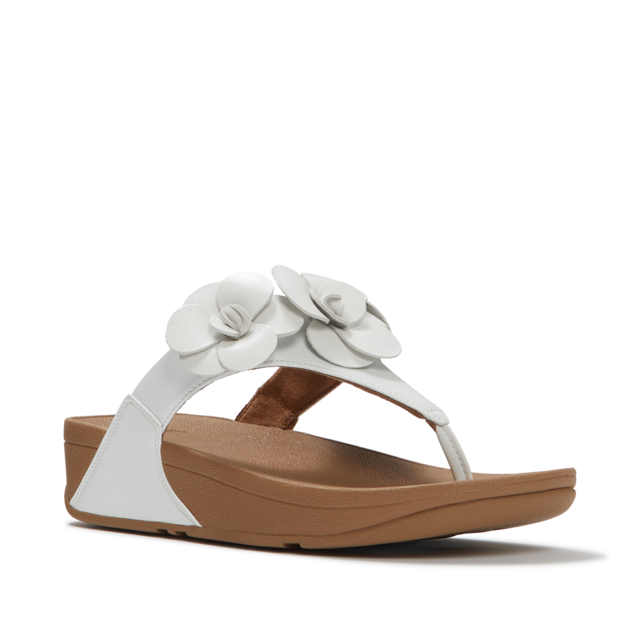 FitFlop - Lulu Flower Toe-Post - Urban White - Sandals