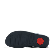 FitFlop - Lulu Leather Toepost  - Metallic Cosmic Blue - Sandals