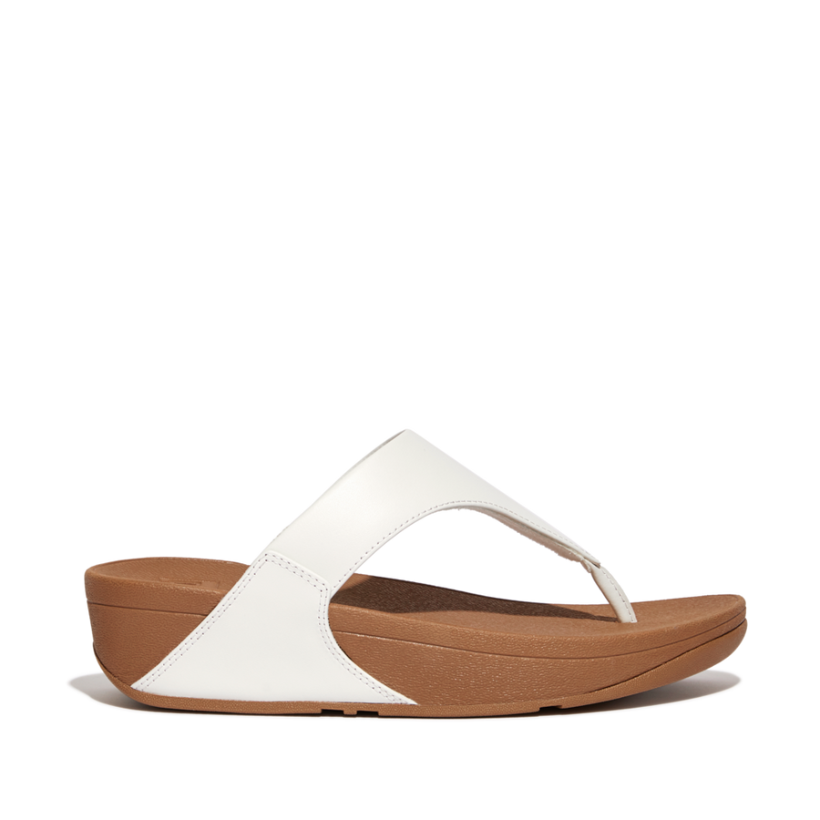 FitFlop - Lulu Leather Toepost - White - Sandals