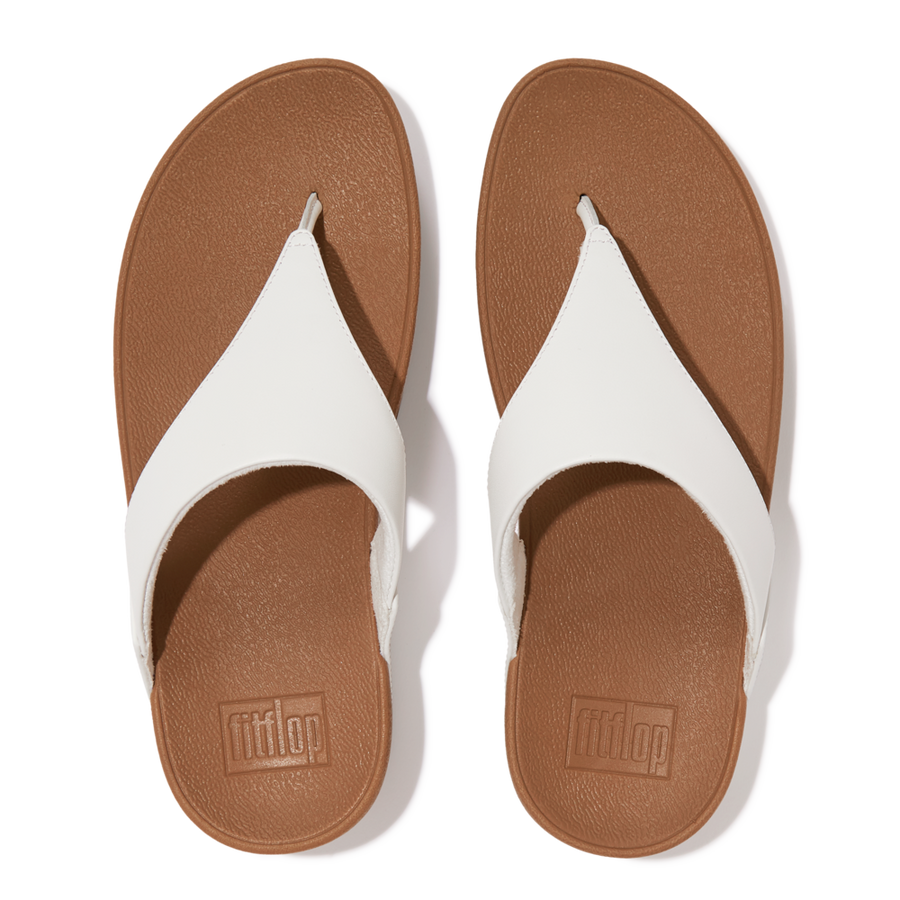 FitFlop - Lulu Leather Toepost - White - Sandals