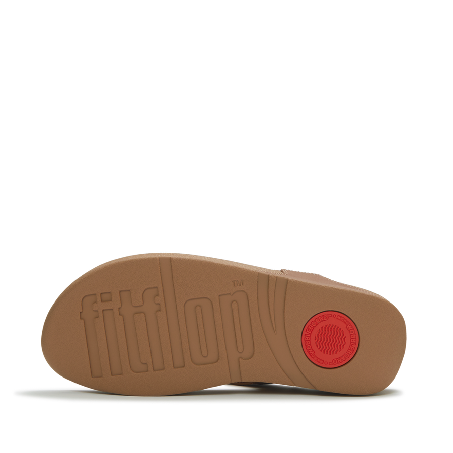 FitFlop - Lulu Marbled-Stone Toe- Post  - Deep Tan - Sandals