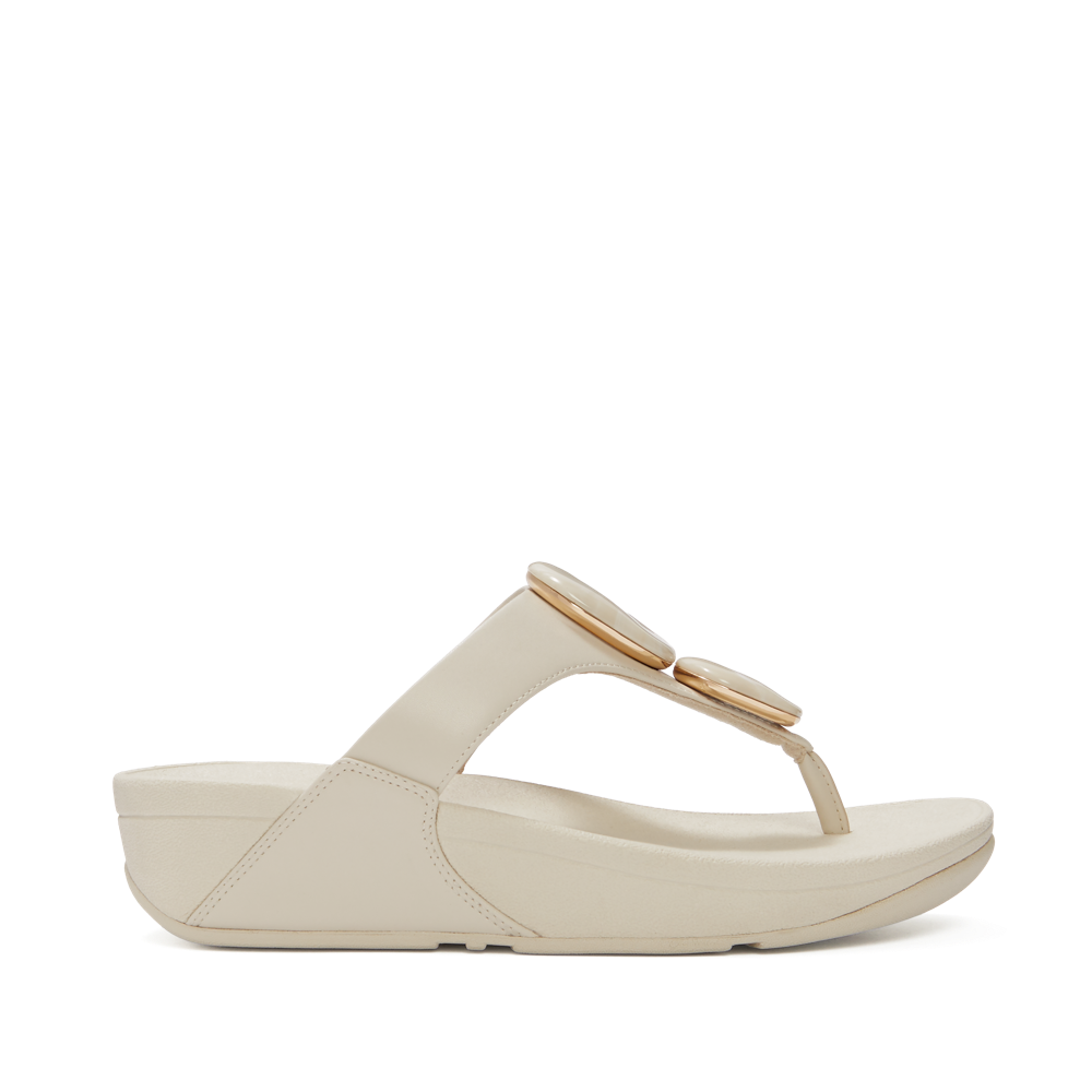 FitFlop - Lulu Marbled-Stone Toe- Post - Paris Beige - Sandals