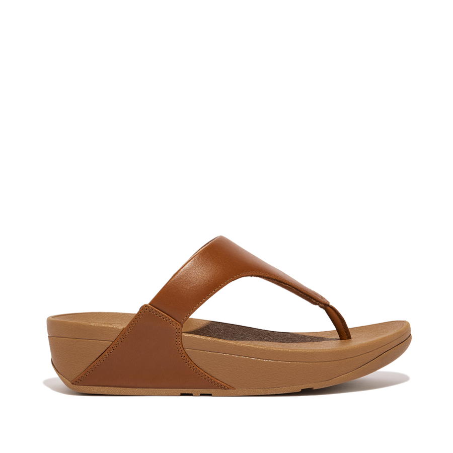 FitFlop - Lulu Leather Toepost - Light Tan - Sandals