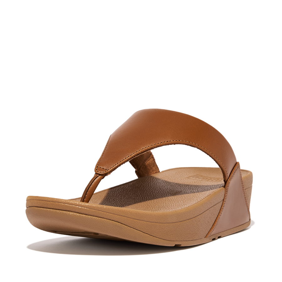 FitFlop - Lulu Leather Toepost - Light Tan - Sandals