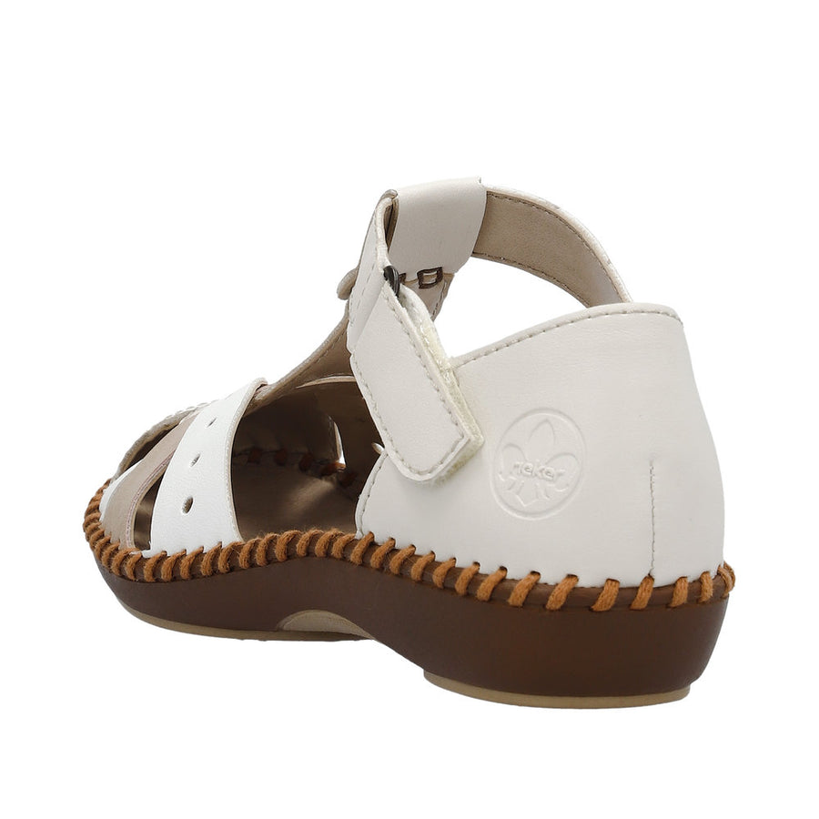 Rieker - M1655-61 - Porzellan/Weiss/Altrosa - Shoes