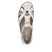 Rieker - M1655-61 - Porzellan/Weiss/Altrosa - Shoes