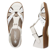 Rieker - M1655-61 - Porzellan/Weiss/Altrosa - Shoes