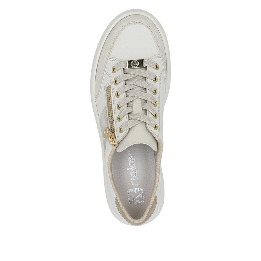 Rieker - M1912-80 - Crema/Offwhite/Muschel/Porzellan - Shoes