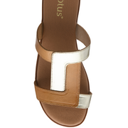 Lotus - Milena - Tan/Gold - Sandals