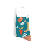 Miss Sparrow - MR064l - Mr Sparrow Gardening Gear - Teal - Socks