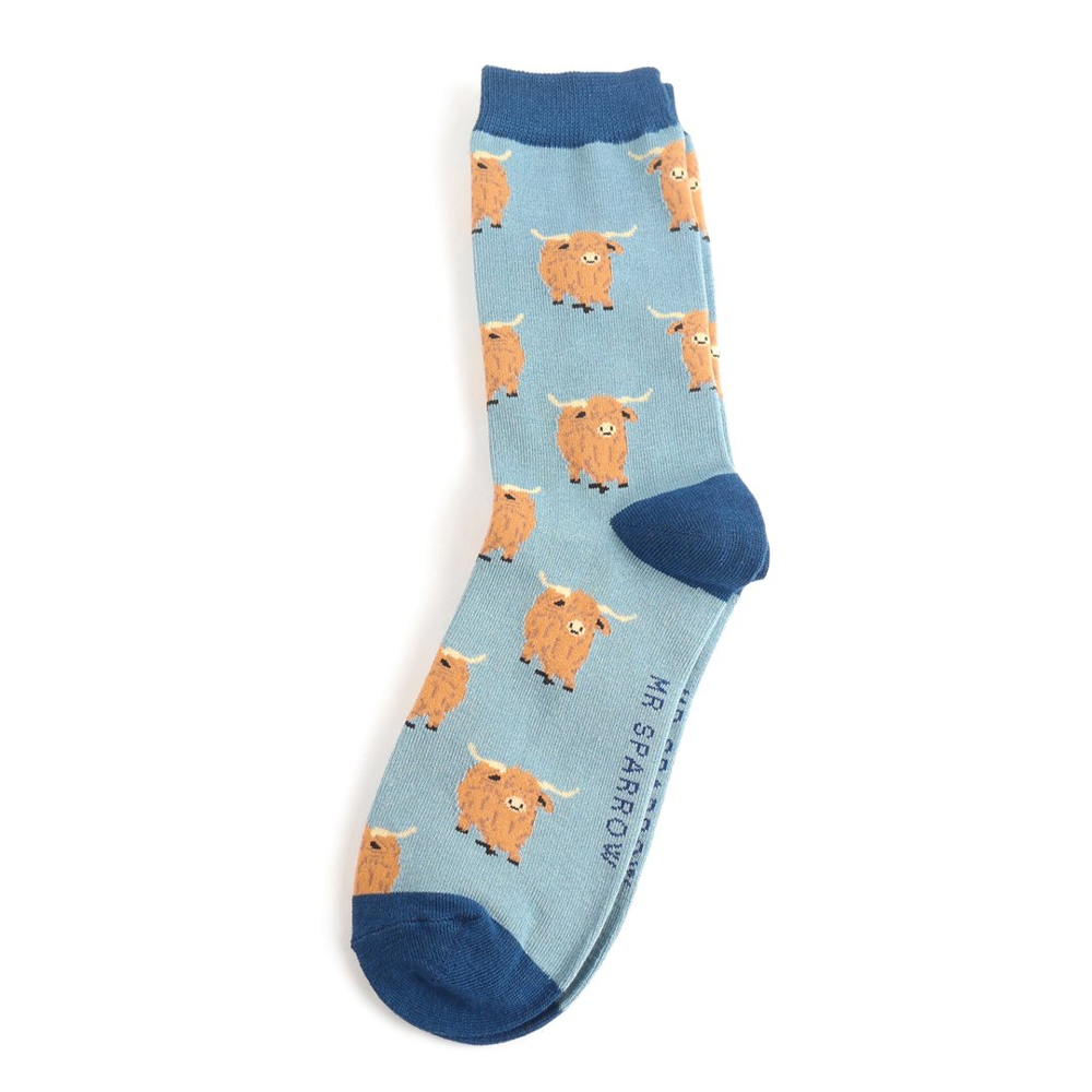 Miss Sparrow - Mr Sparrow Highland Herd - Blue - Socks